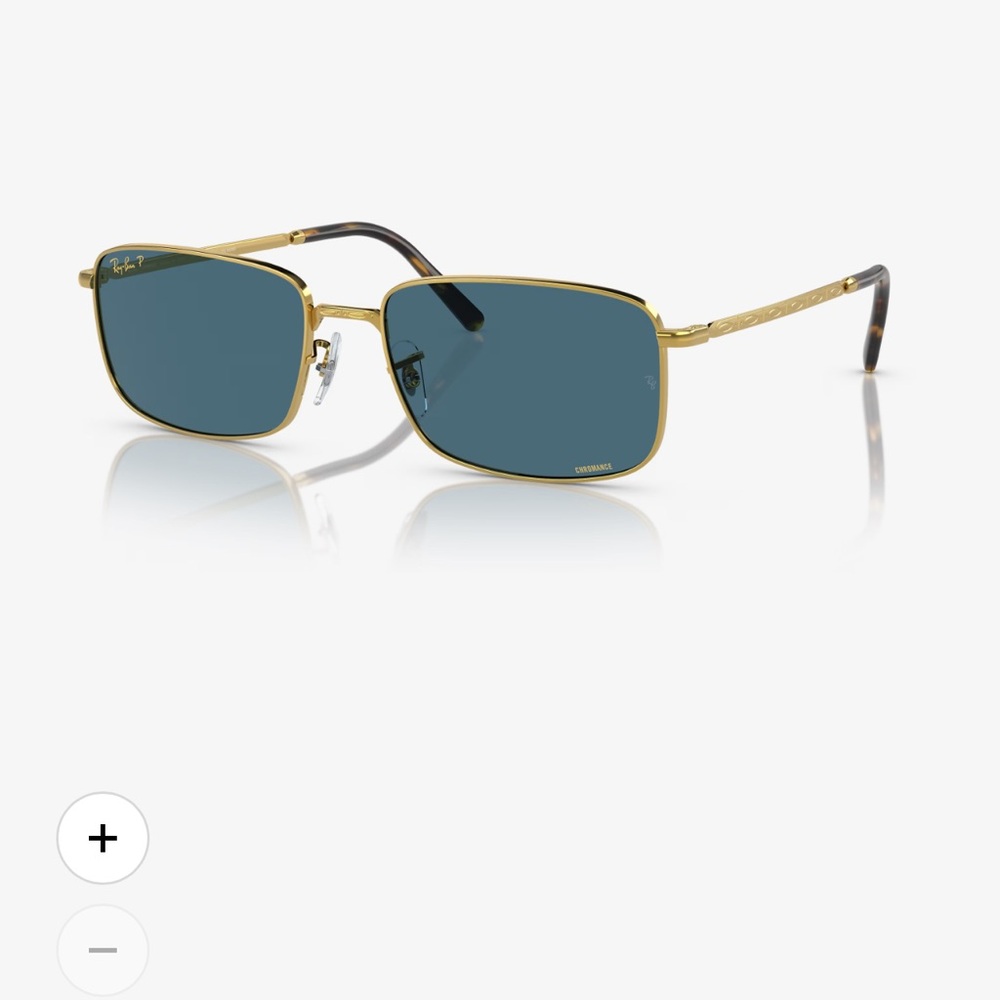 Ray-Ban 3717 Gold Frame Polarized Sunglasses